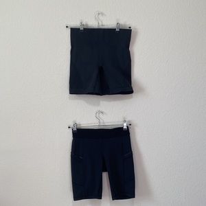 Lululemon Bundle of 2 🍋Free Shipping Black Bicycle Shorts Size 4